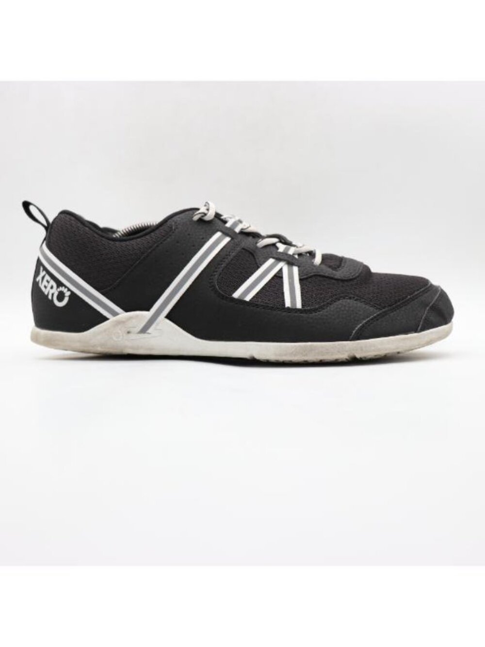 Xero Shoes Prio Barefoot Sneakers Men's Size 12.5 Black-White Lace Up Athletic